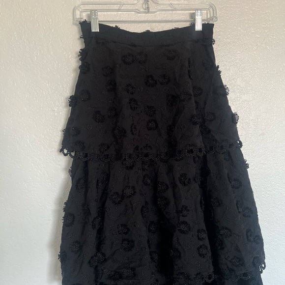 🌺 FARM RIO 🌺 3D Flower Midi Skirt - Picture 5 of 7